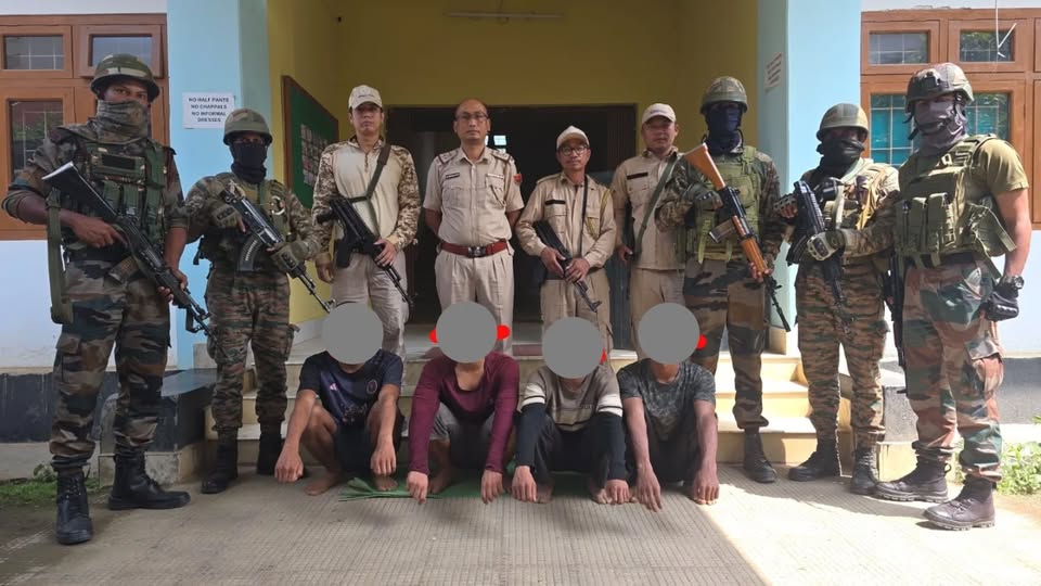 Manipur: Security forces bust insurgent camp, arrest eight cadres, seize arms cache